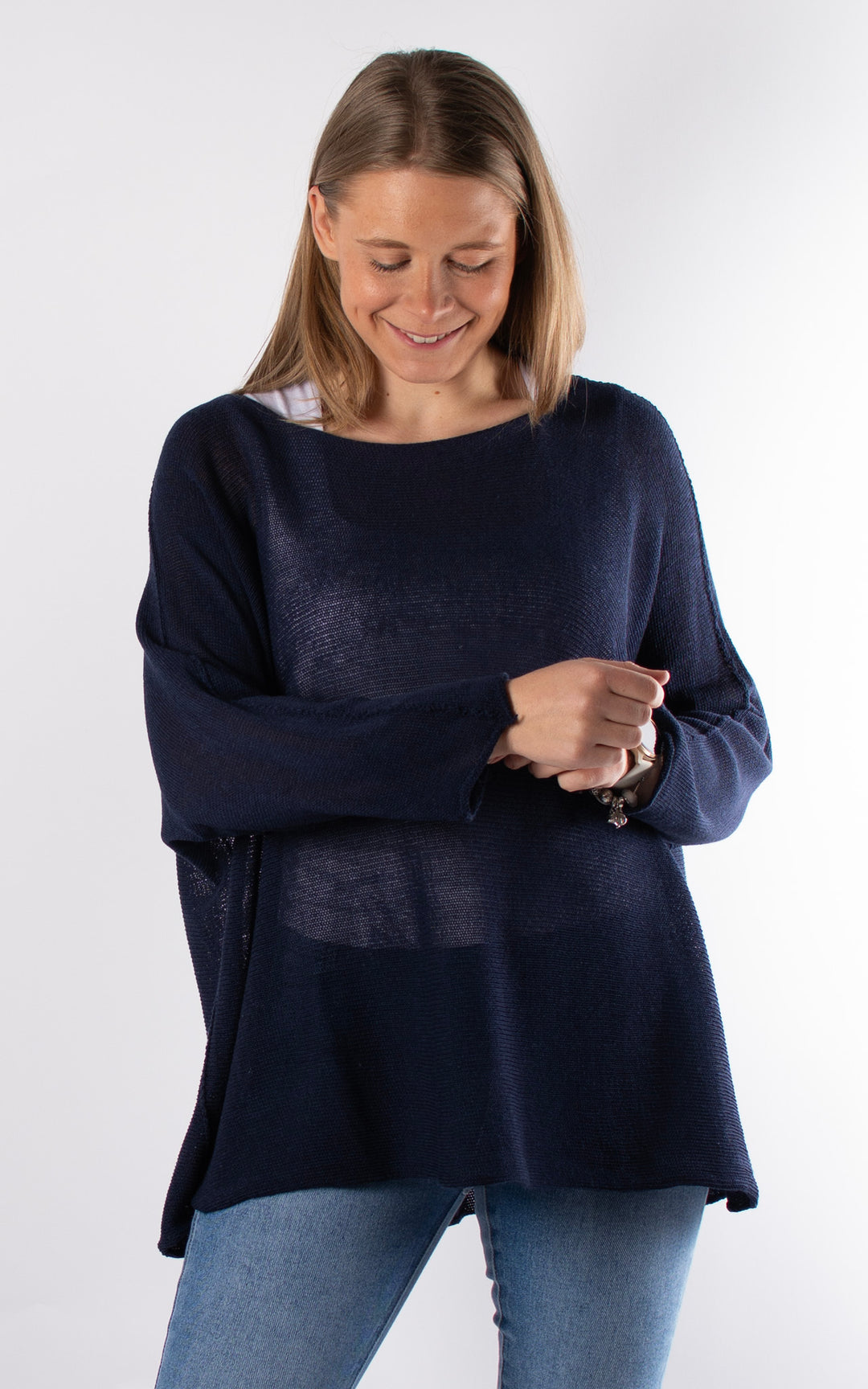 Nancy Fine Knit | Navy