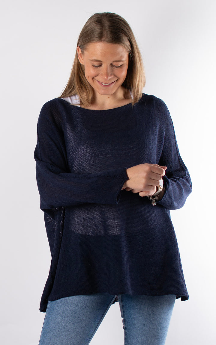 Nancy Fine Knit | Navy