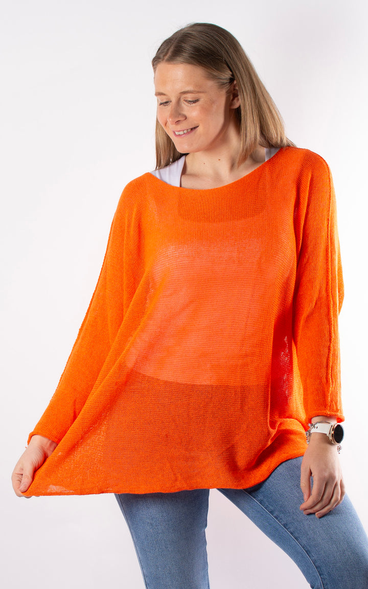 Nancy Fine Knit | Orange