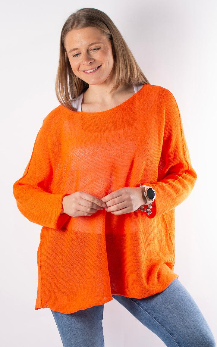 Nancy Fine Knit | Orange