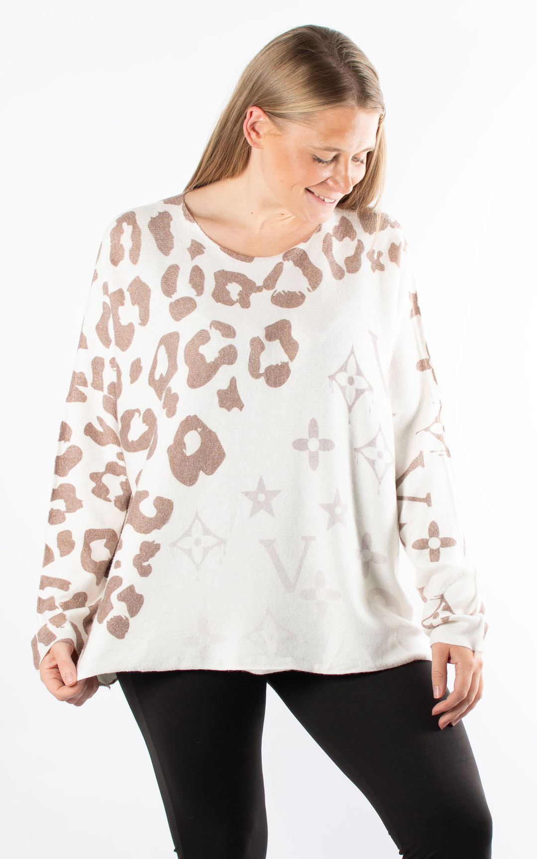 Naomi Thin Knit | Leopard | Mocha