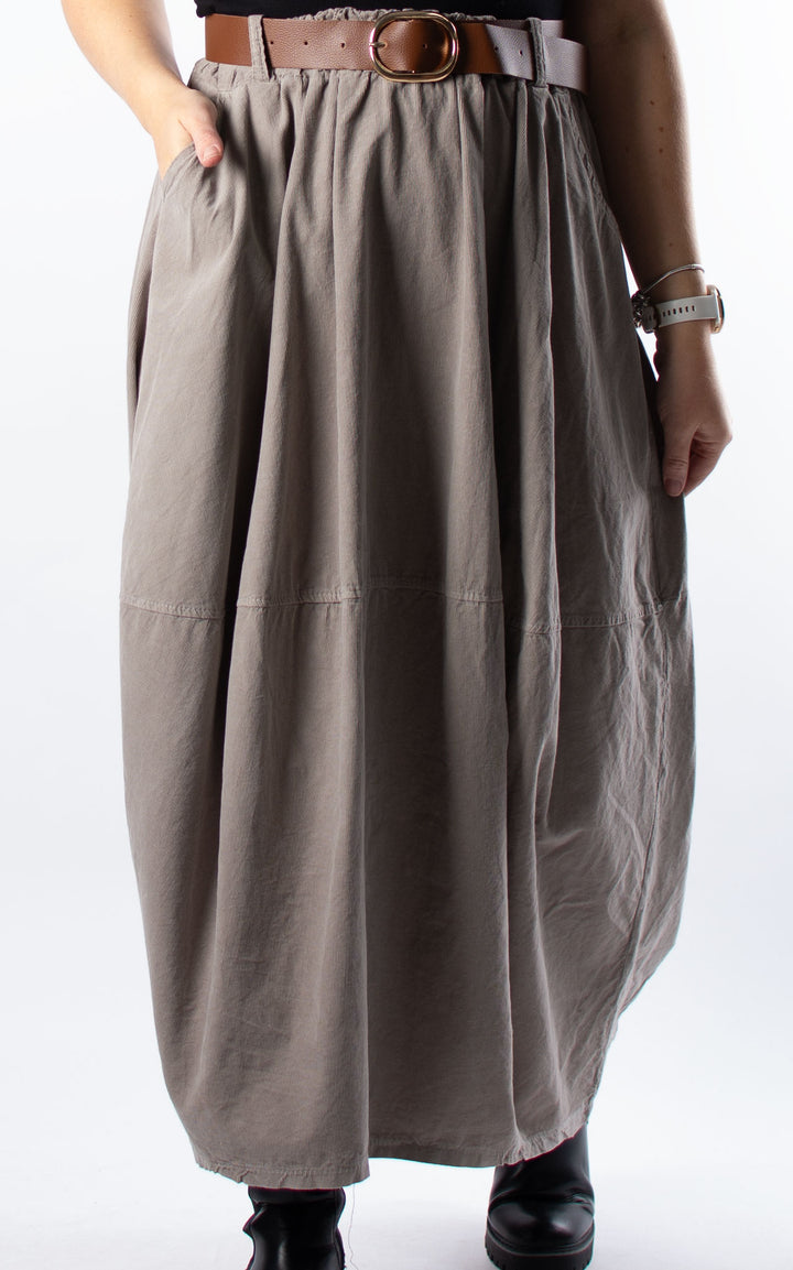 Needlecord Skirt | Beige