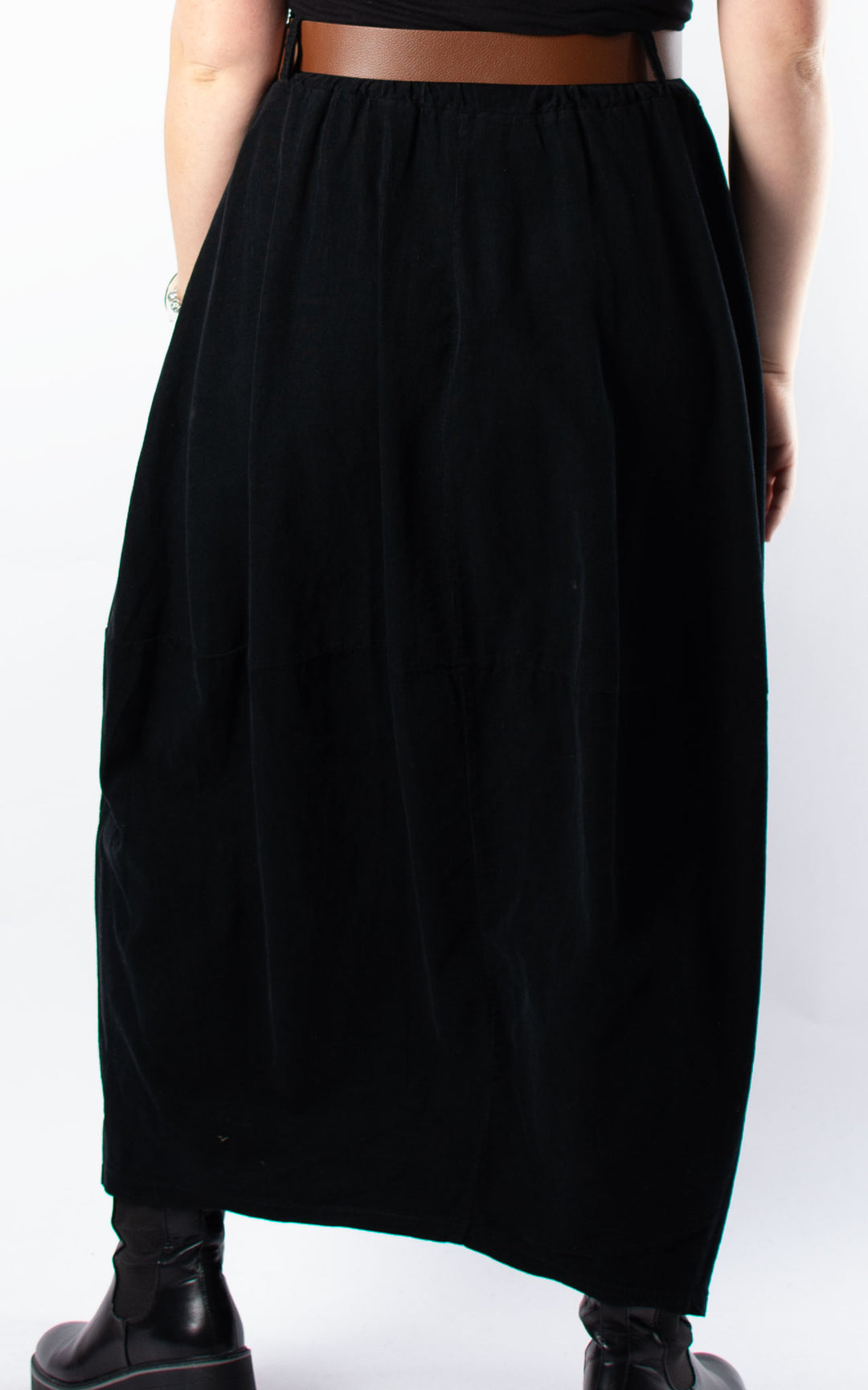 Needlecord Skirt | Black