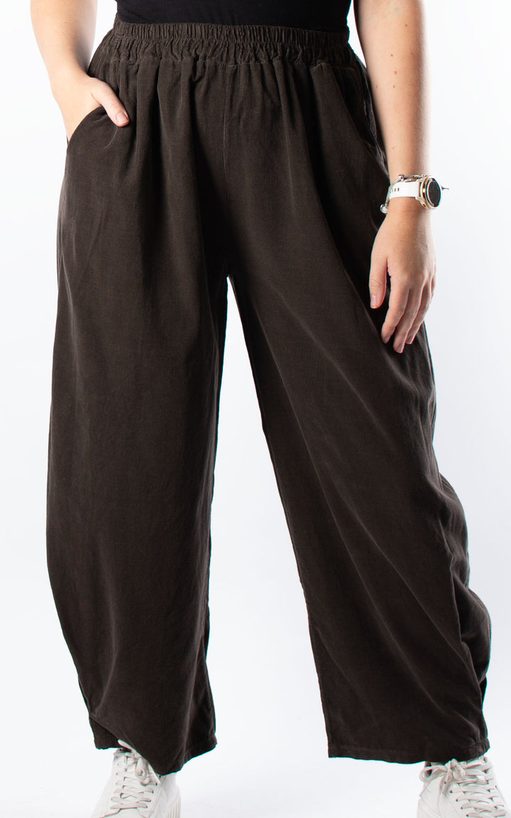 Needlecord Trousers | Chocolate