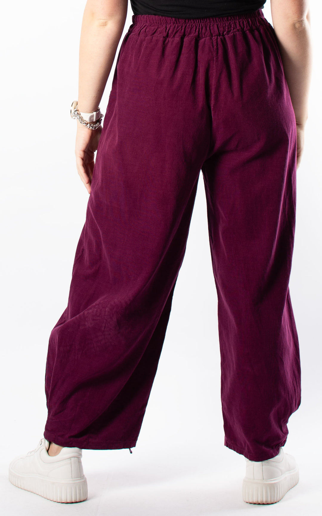 Needlecord Trousers | Plum