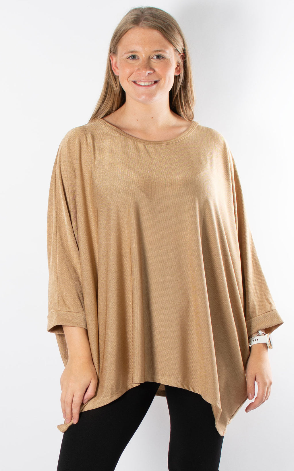 Nicola Oversized Top | Gold