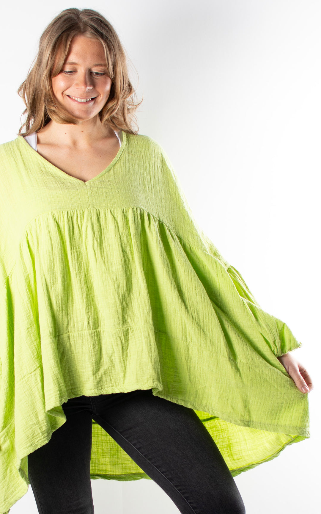 Nikita Long Sleeve Top | Lime