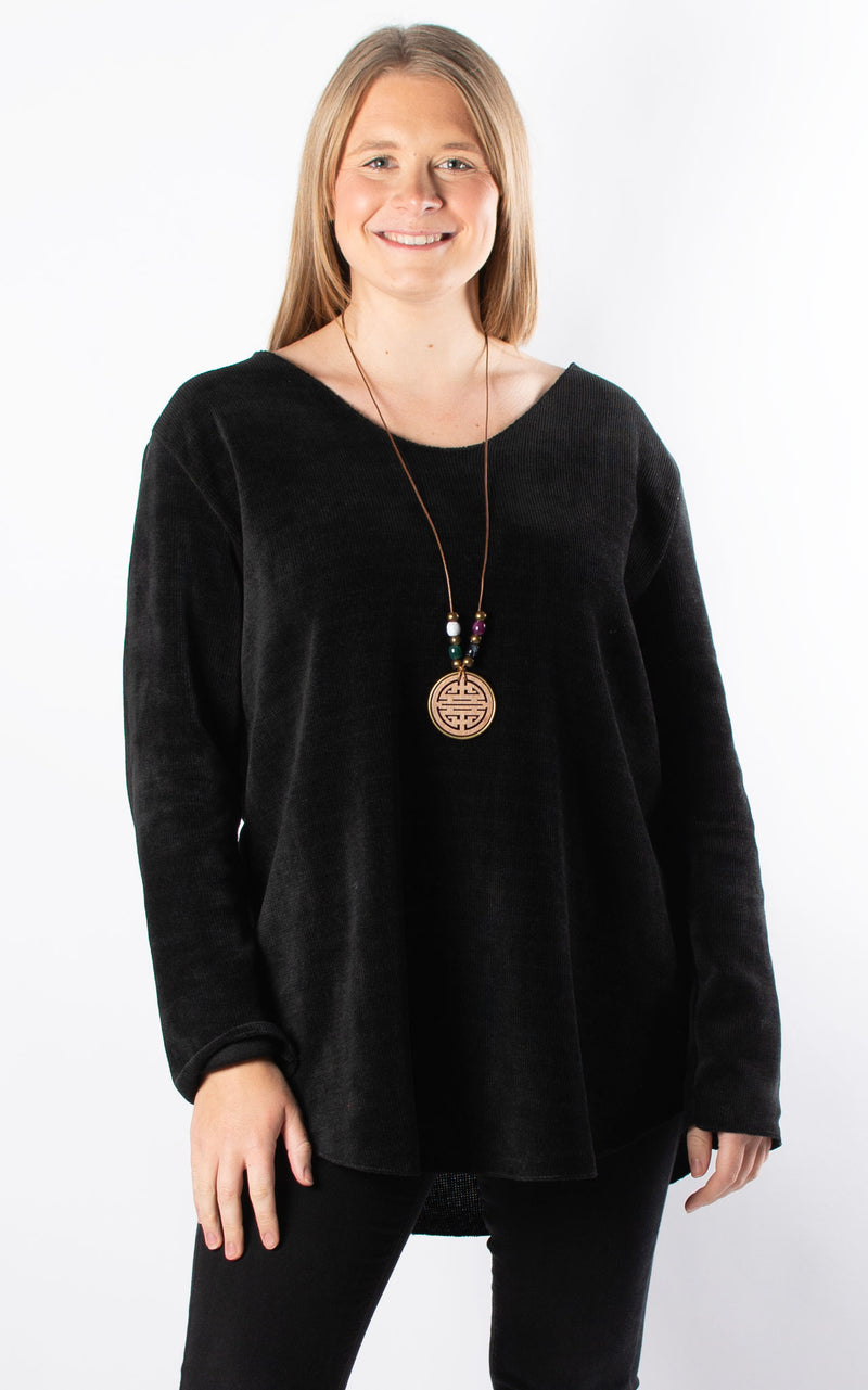 Nina Cord Top | Black