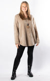 Nina Cord Top | Taupe