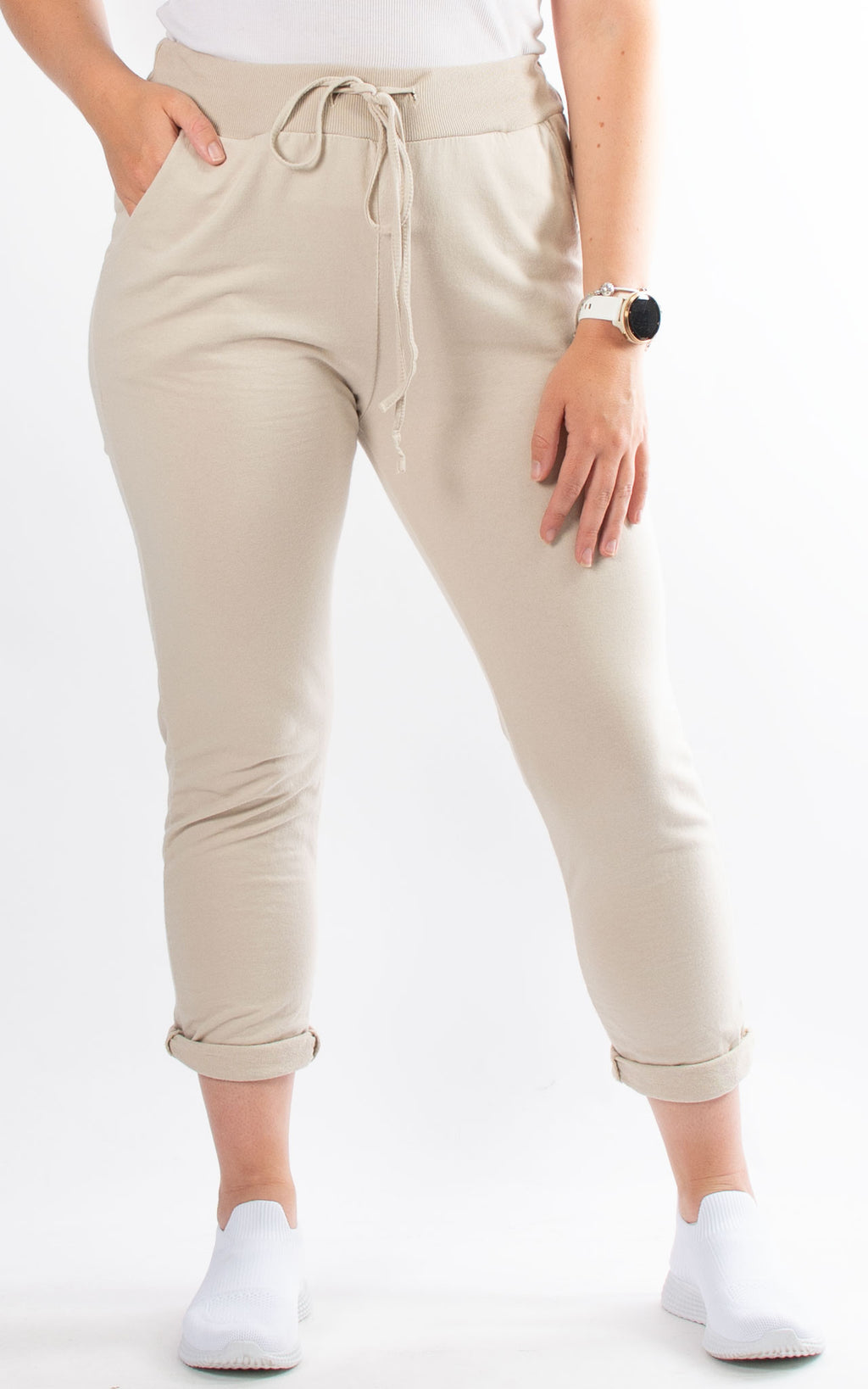 Nora Essential Jogger | Beige