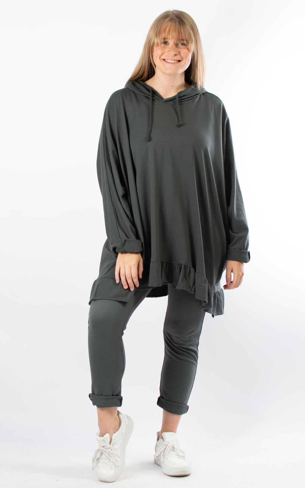 Nora Frill Hoodie | Charcoal