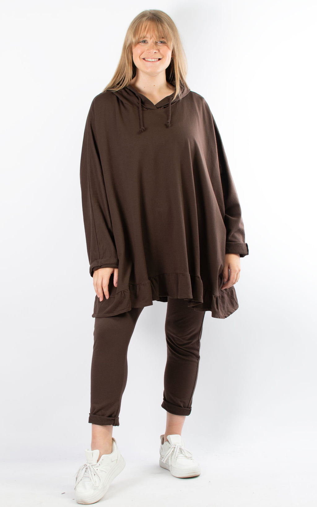 Nora Frill Hoodie | Chocolate