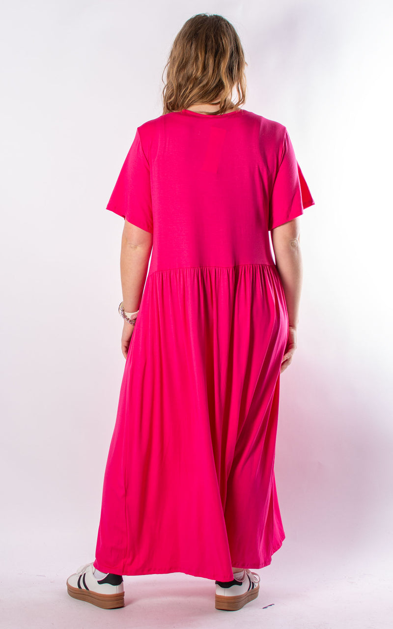 Nova Dress | Long | Hot Pink