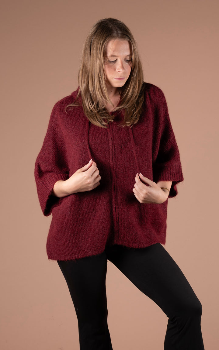 Nyla Zip Jacket | Burgundy