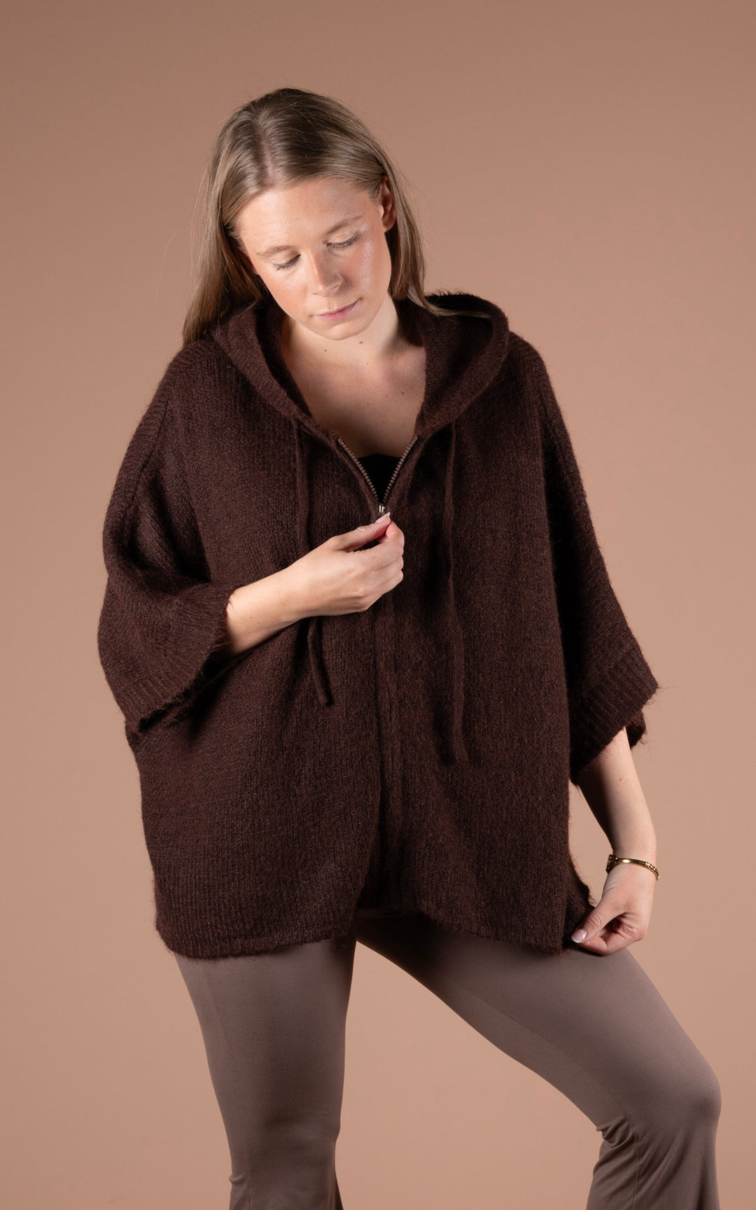 Nyla Zip Jacket | Chocolate