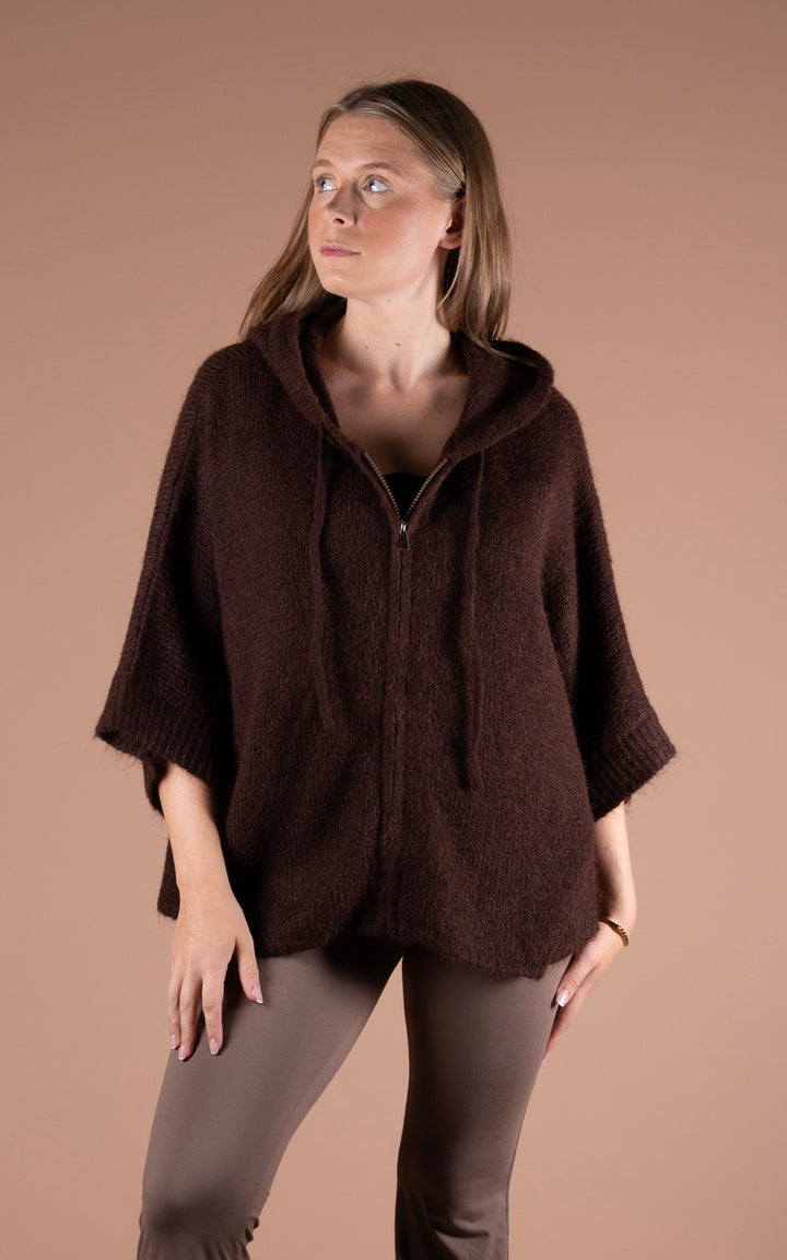 Nyla Zip Jacket | Chocolate