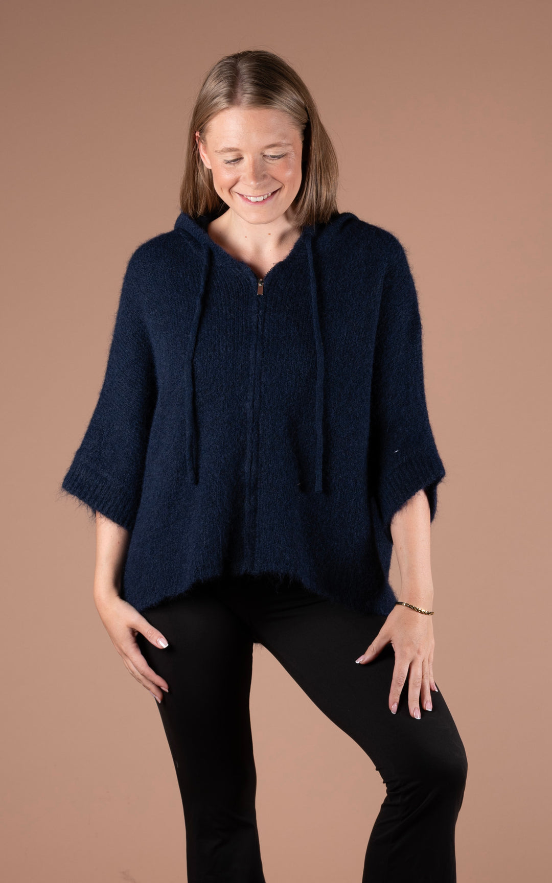 Nyla Zip Jacket | Navy
