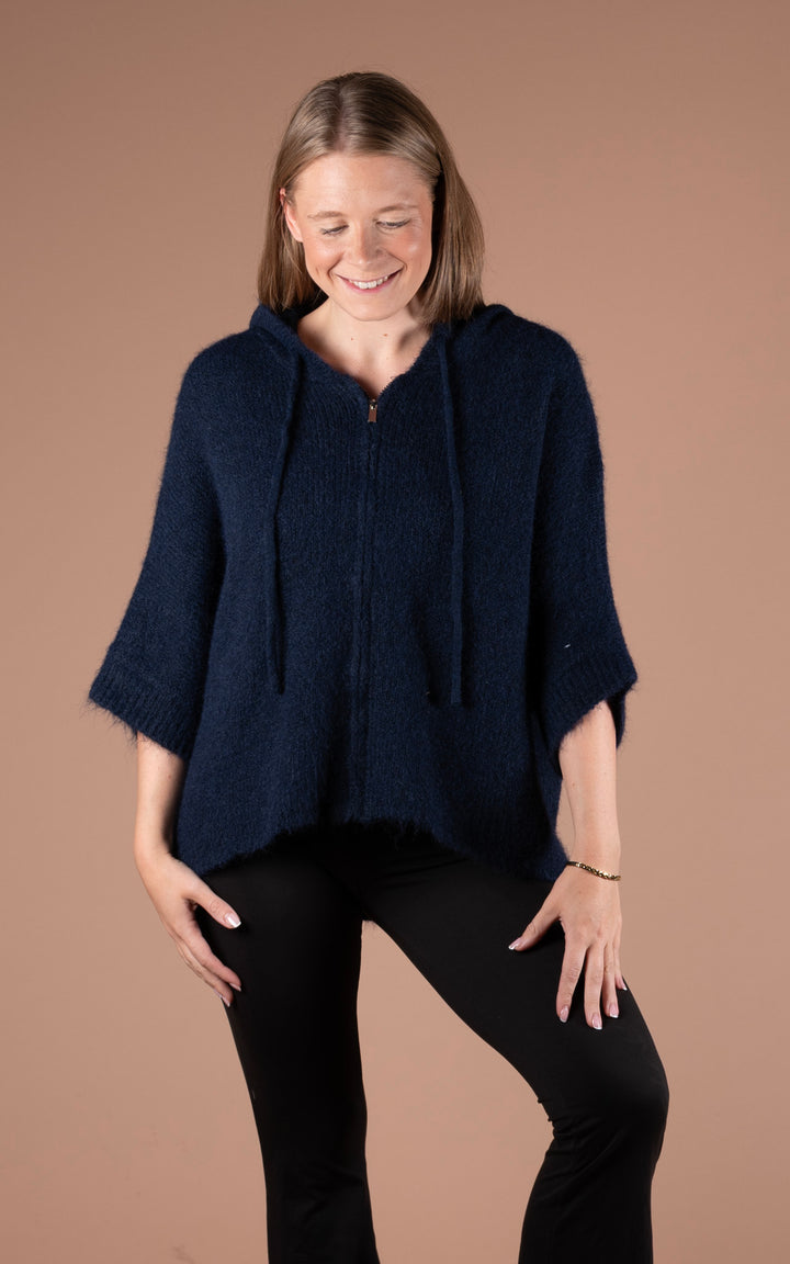 Nyla Zip Jacket | Navy