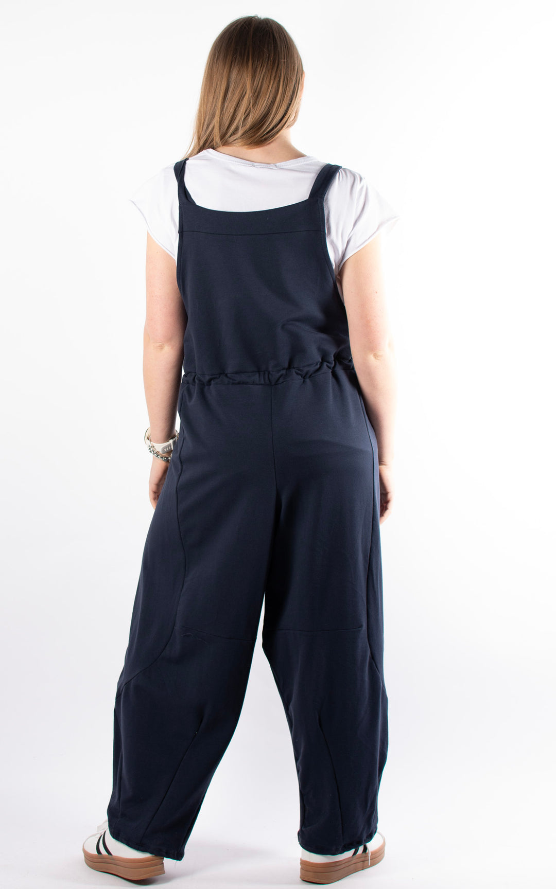 Olivia Tie Dungarees | Navy
