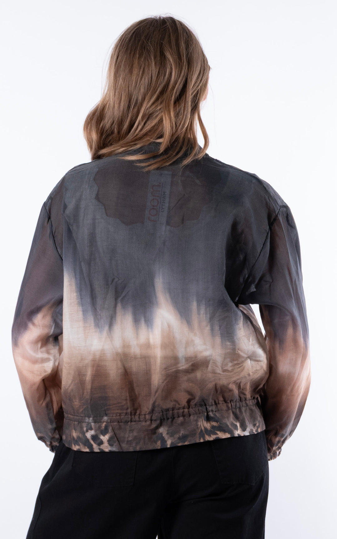 Ombre Bomber Jacket | Black