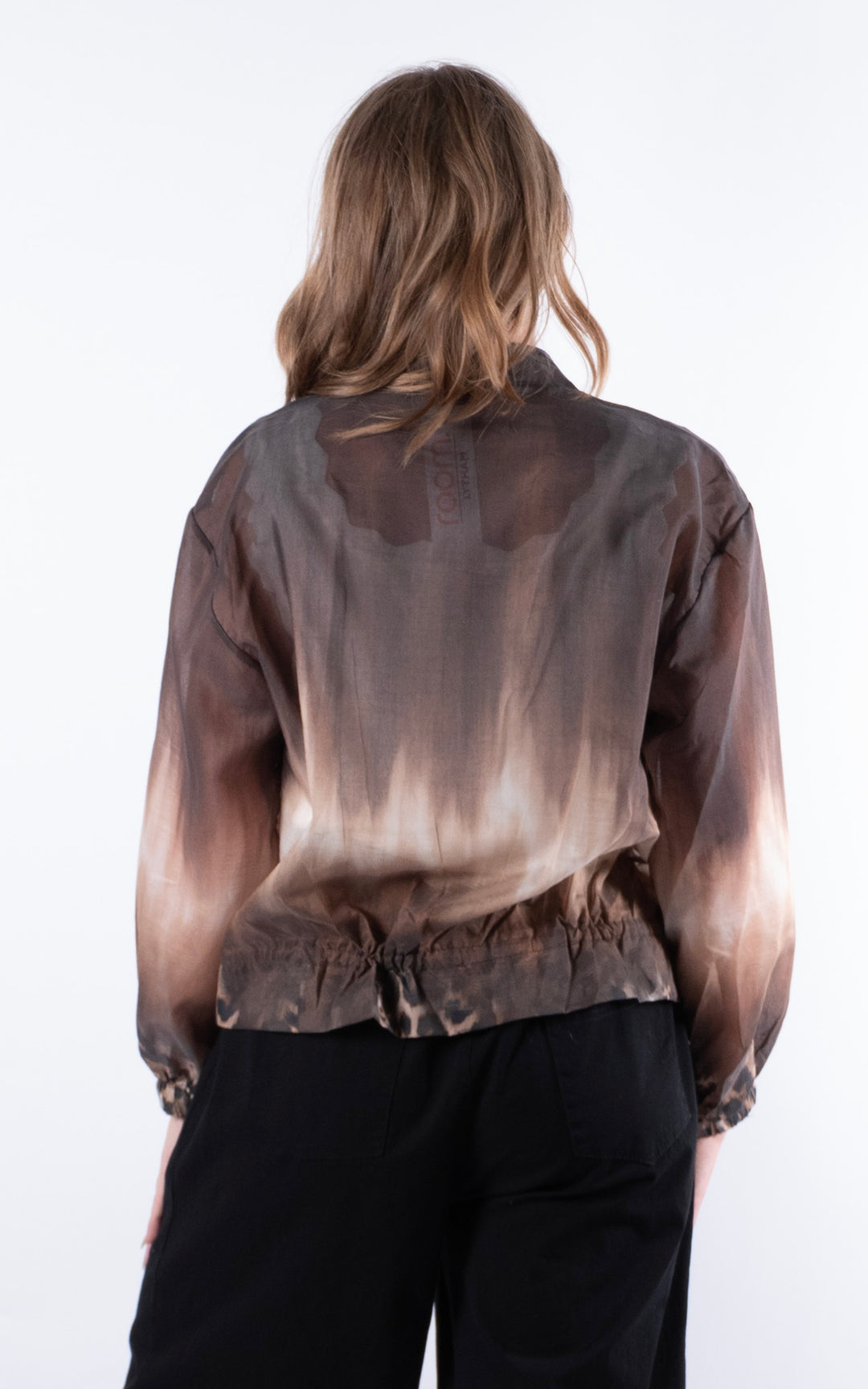 Ombre Bomber Jacket | Chocolate