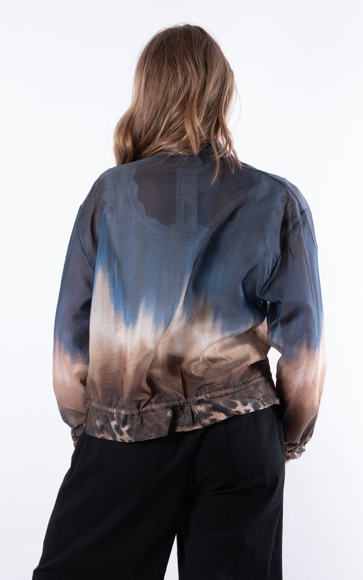 Ombre Bomber Jacket | Navy