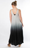 Ombre Dress | Sleeveless | Grey & Black