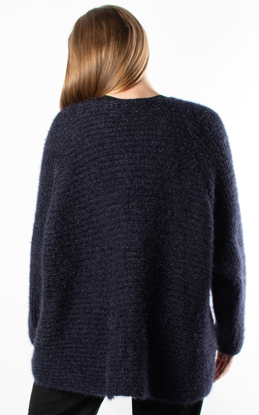 Open Knit Cardi | Navy