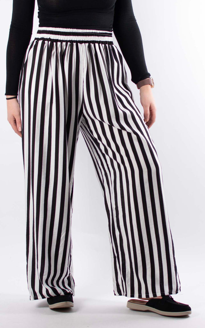 Ophelia Stripe Trouser | Black
