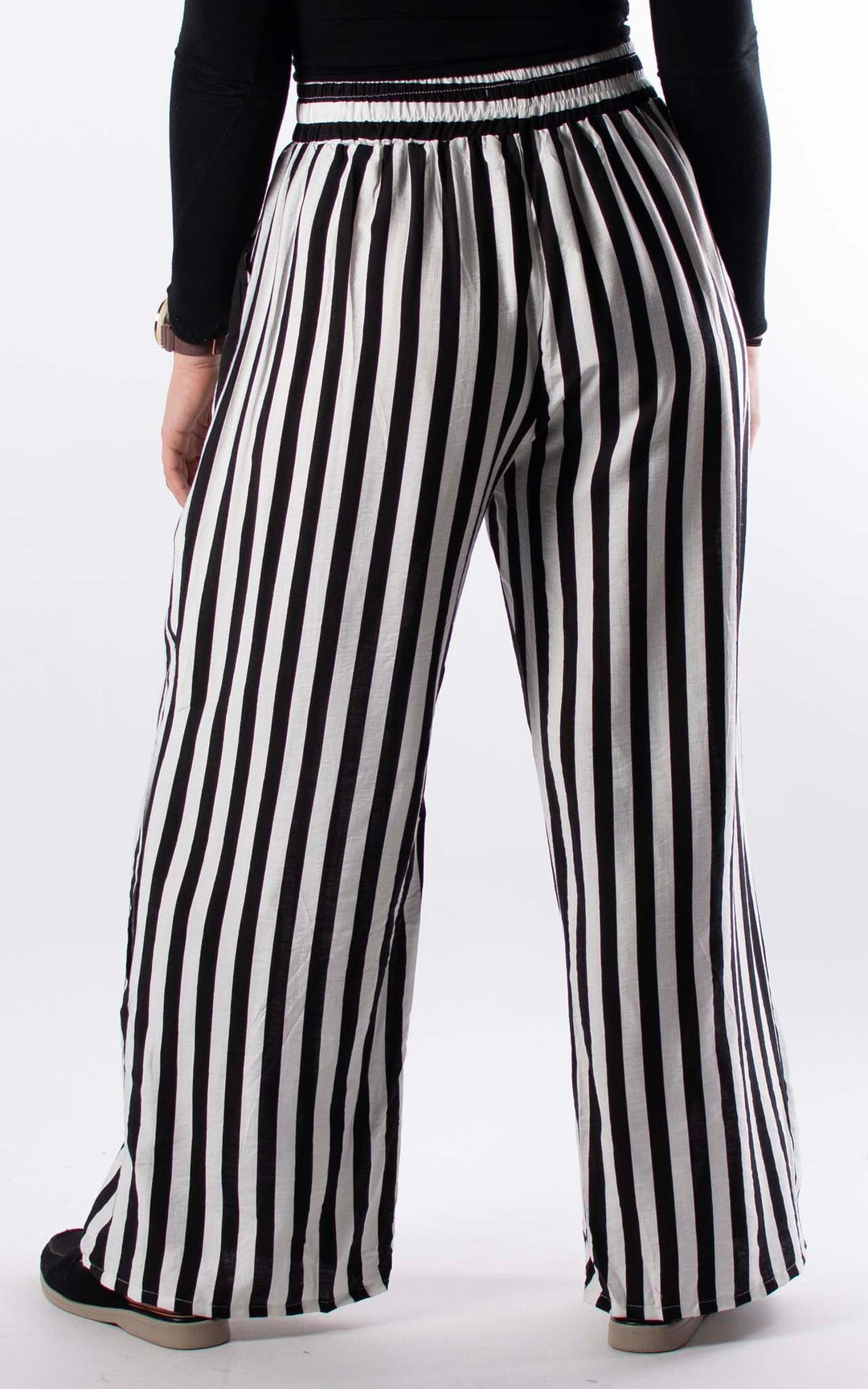 Ophelia Stripe Trouser | Black