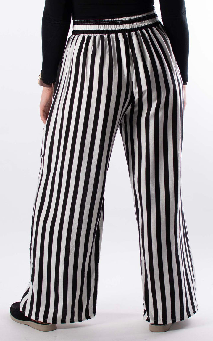 Ophelia Stripe Trouser | Black