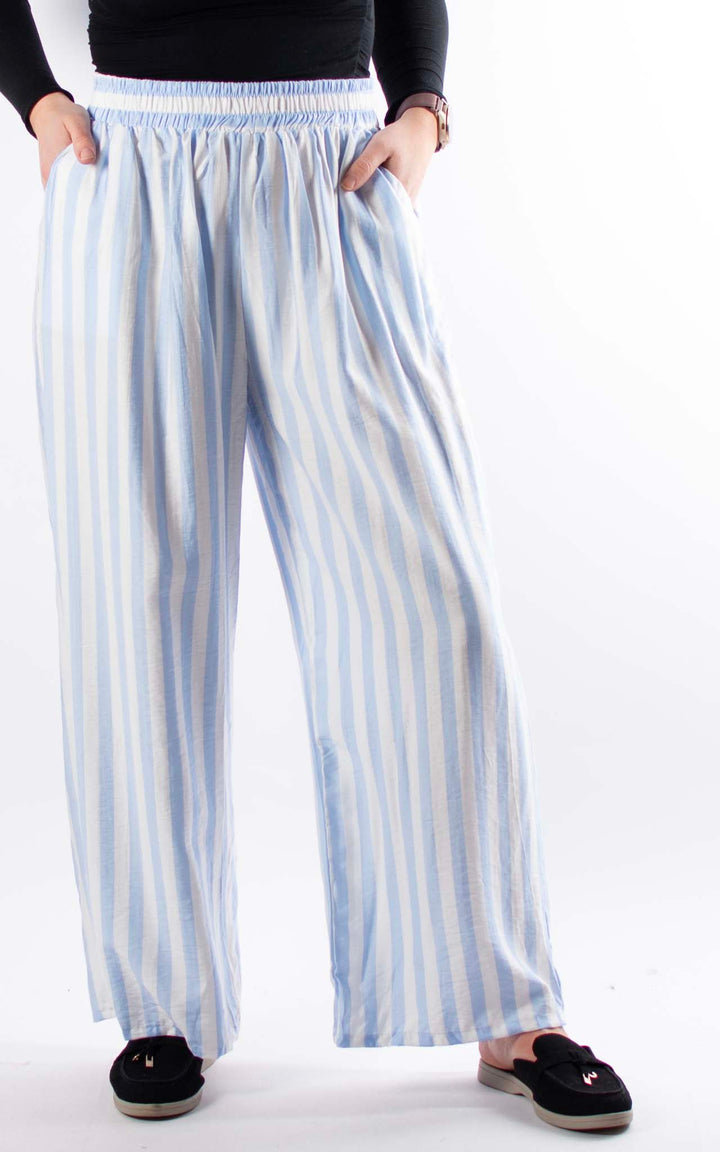 Ophelia Stripe Trouser | Blue