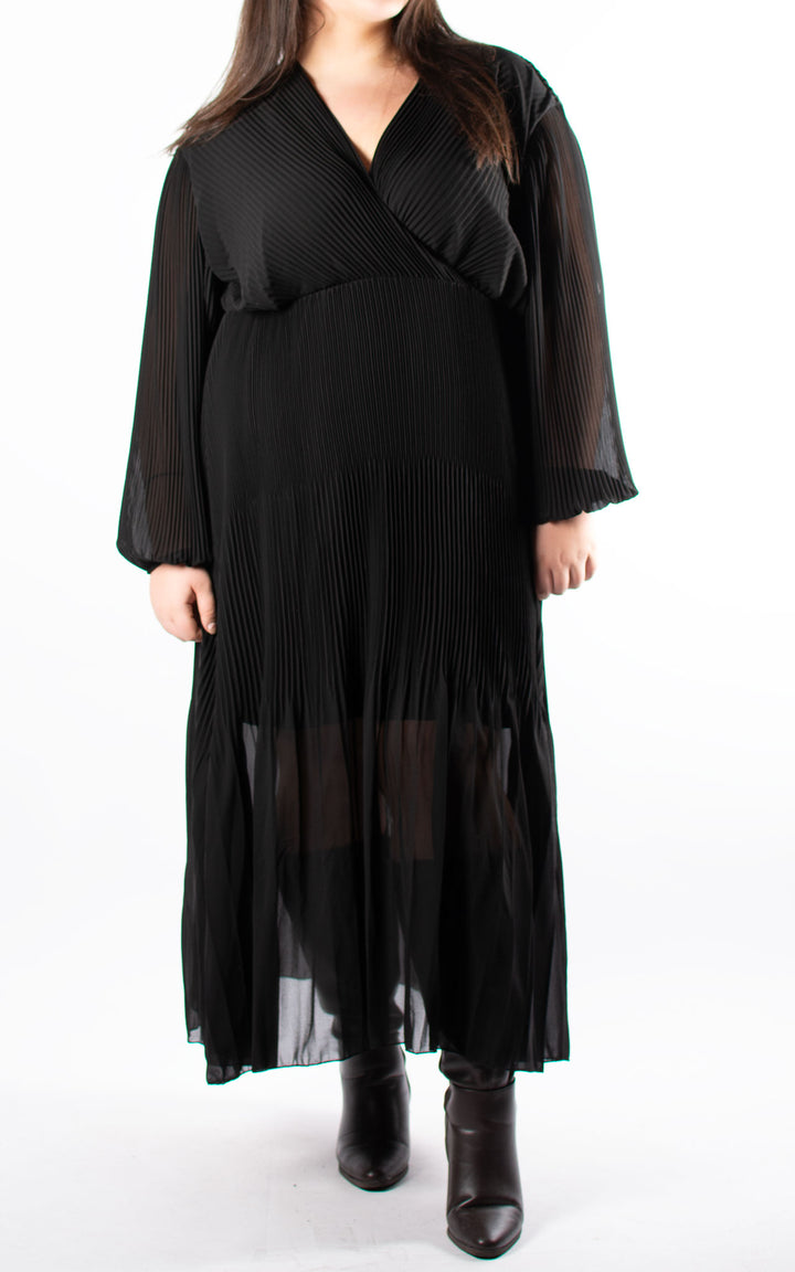 Oprah Wrap Dress | Black