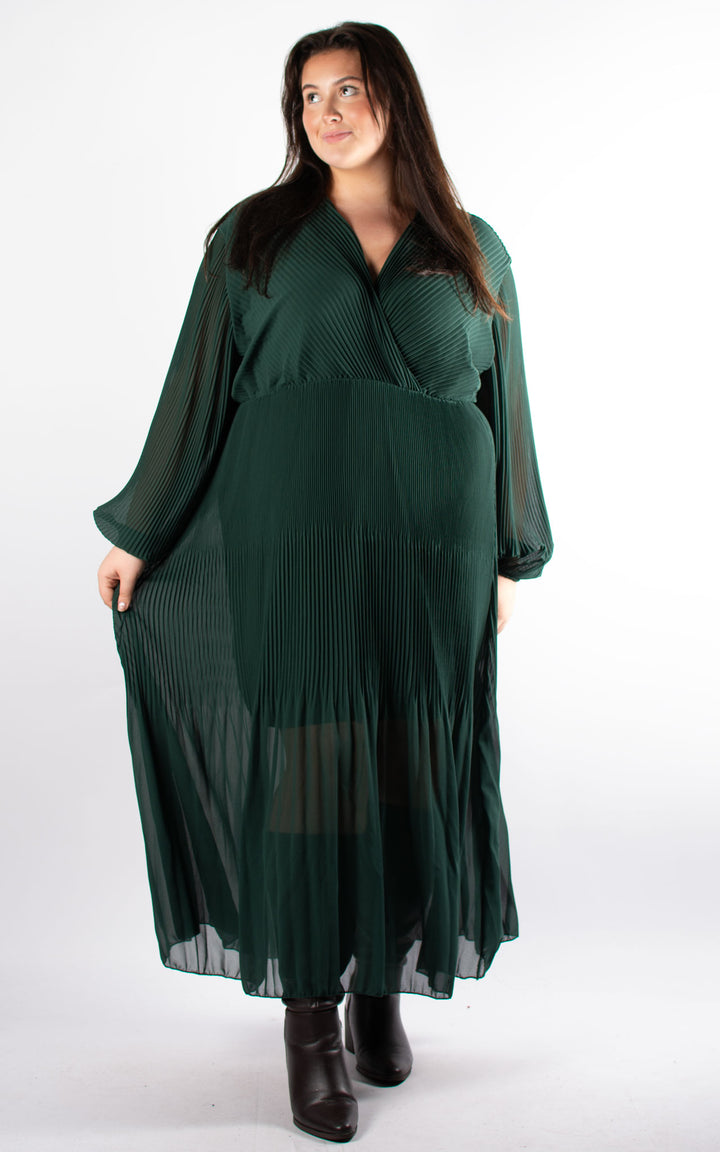 Oprah Wrap Dress | Bottle Green