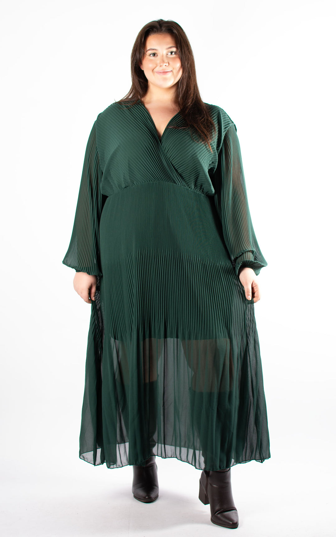 Oprah Wrap Dress | Bottle Green