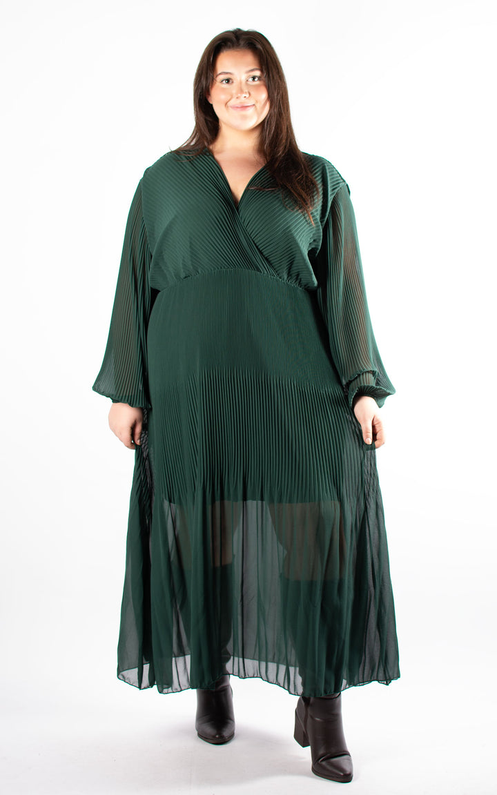 Oprah Wrap Dress | Bottle Green