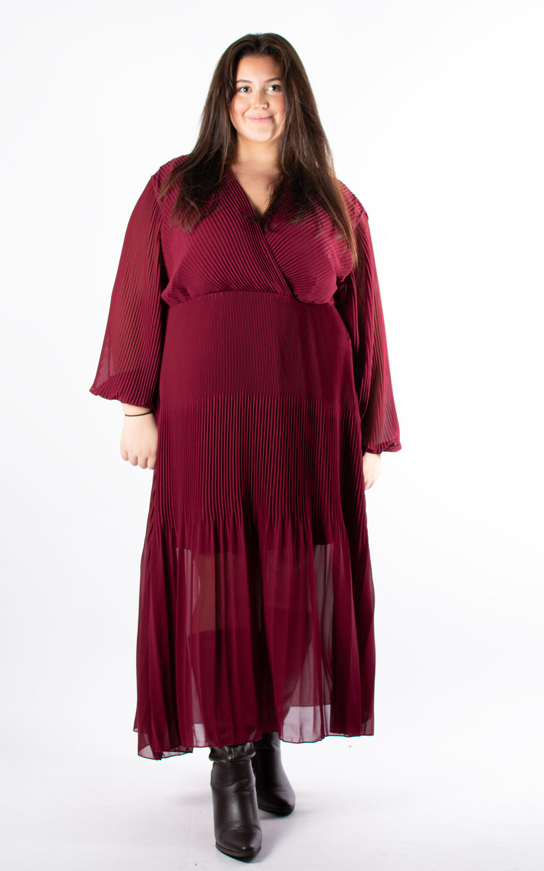 Oprah Wrap Dress | Burgundy