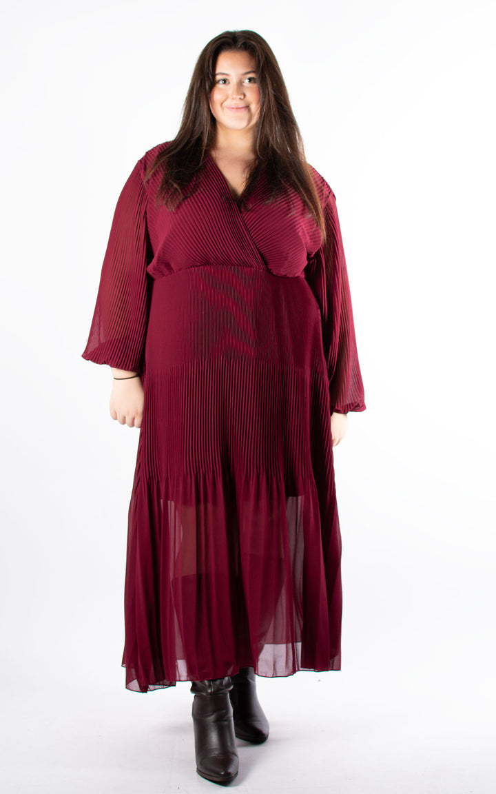 Oprah Wrap Dress | Burgundy