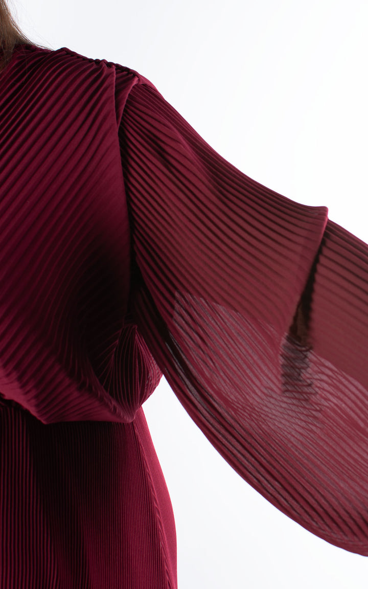 Oprah Wrap Dress | Burgundy