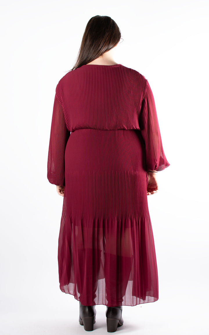 Oprah Wrap Dress | Burgundy