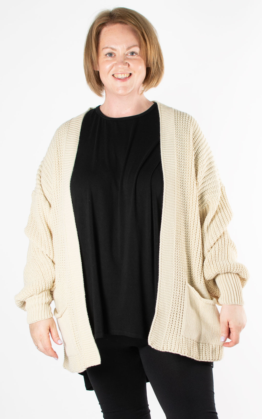 Ottie Cardigan | Short | Beige