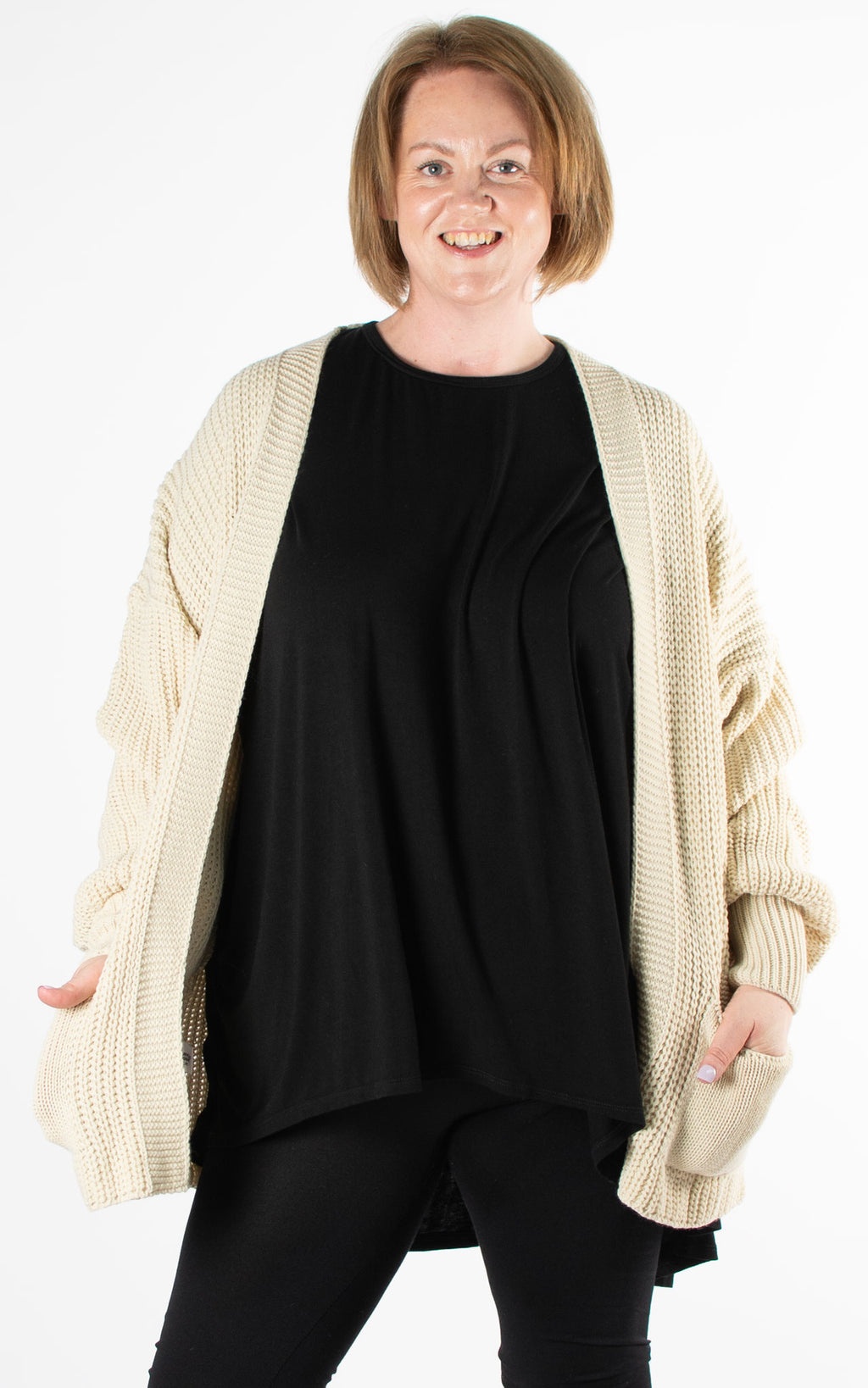 Ottie Cardigan | Short | Beige