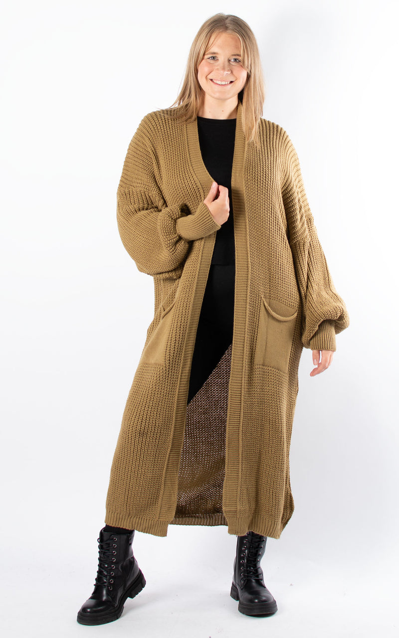 Ottie Oversized Cardigan | Camel