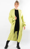 Ottie Oversized Cardigan | Lime