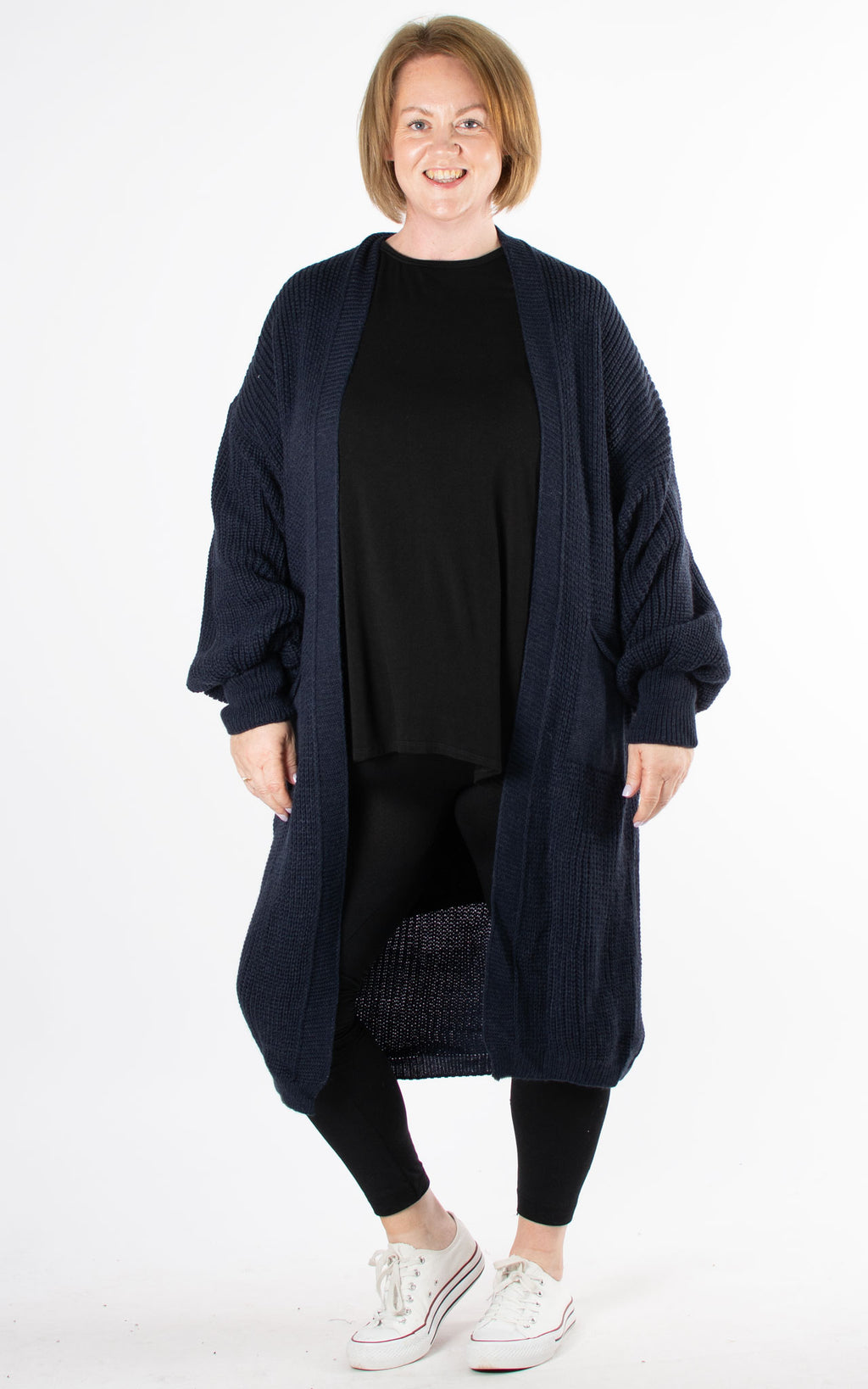 Ottie Oversized Cardigan | Navy