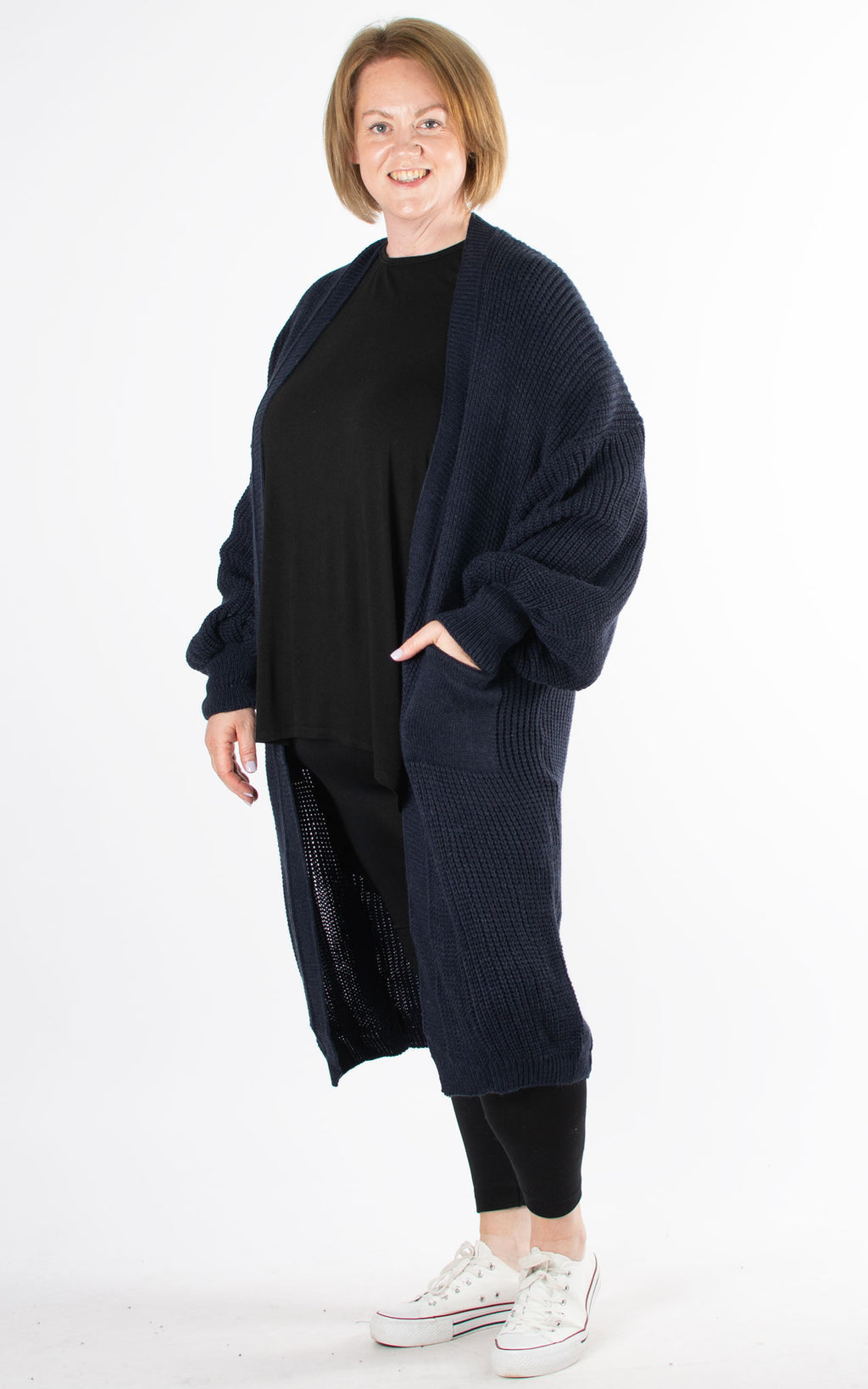Ottie Oversized Cardigan | Navy
