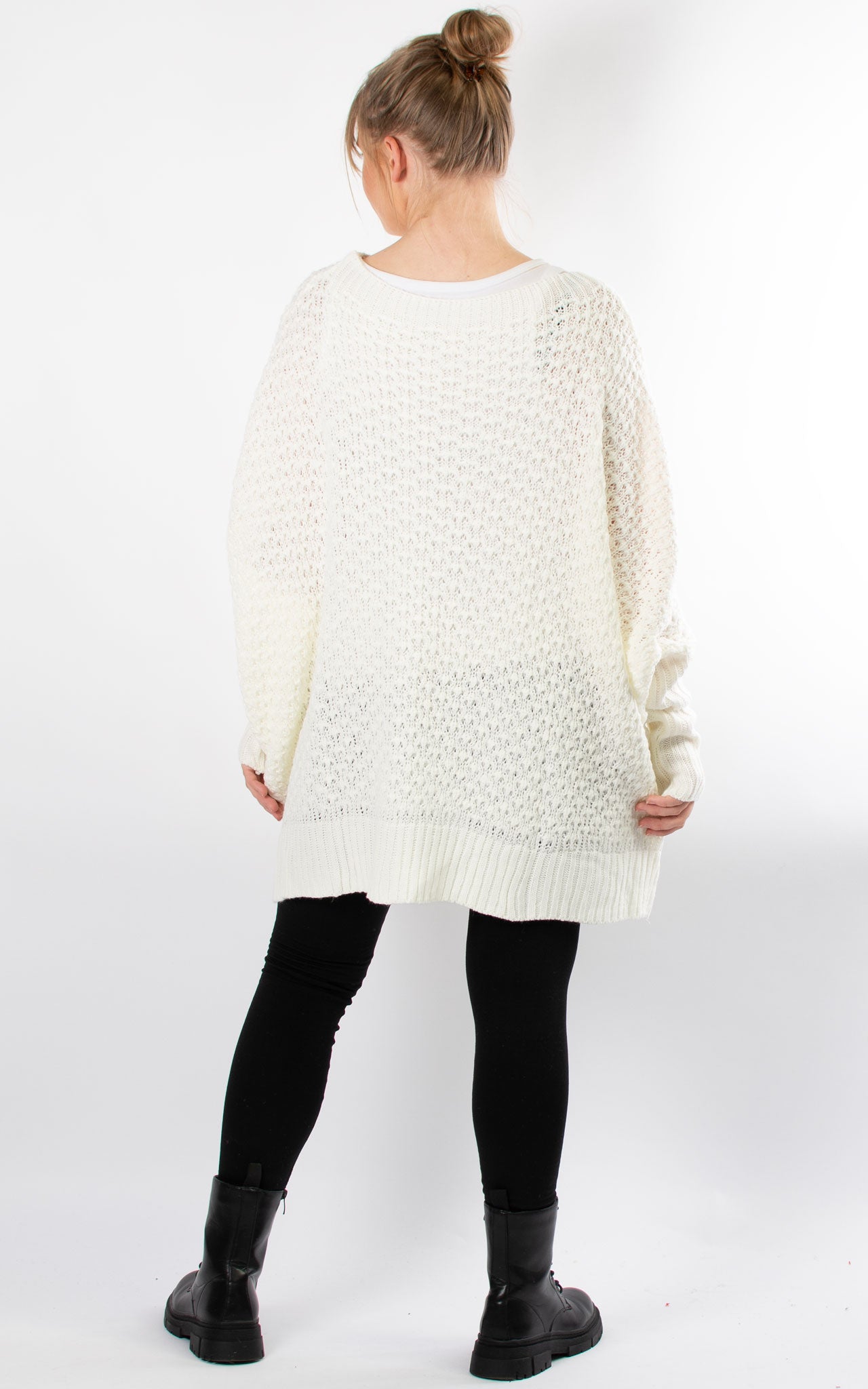 Oversized Chunky Knit Jumper Winter White Room Lytham