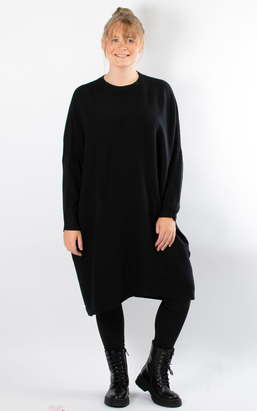 Oversized Jumper Dress | Black