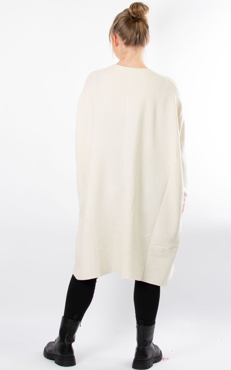 Oversized Jumper Dress | Cream