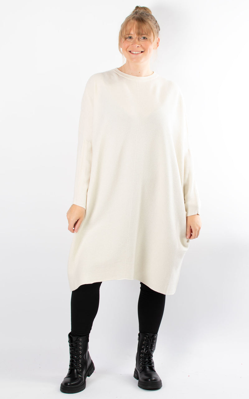 Oversized Jumper Dress | Cream